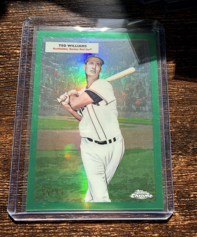 2025 Topps Chrome Ted Williams Boston Red Sox MLB Baseball Card #55DH-7 SN