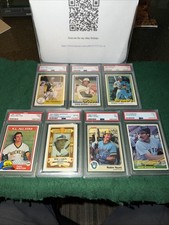 Lot of (7) PSA Hall-of-Famer Baseball Slabs