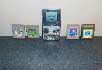 Game Boy Color Atomic Purple *funktionstüchtig* Super Mario Land 2 Tetris, F-18, Gargoyle