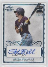 2020 Leaf Trinity Auto Platinum 33/50 Alika Williams #A-AW1 Auto 0t2