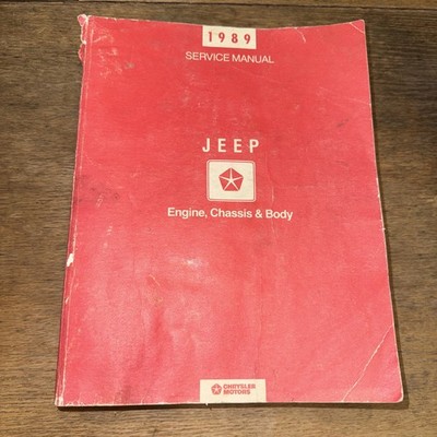 Jeep Wrangler 1989 OEM Shop Service Repair Manual DIY Maintenance Guide Engine
