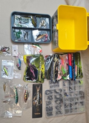 Fishing Tackle Kit 600PCS Box Lures Hooks Sinkers Swivels Bass Gear Set