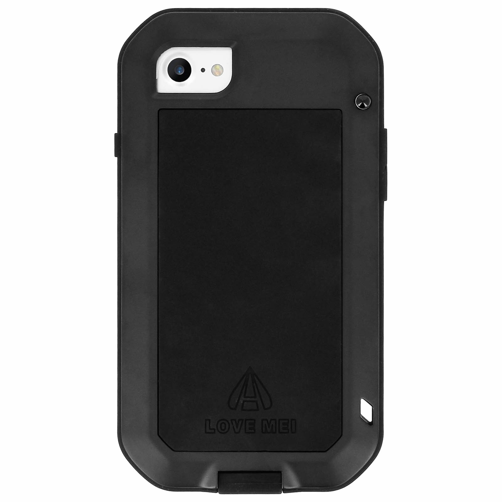Coque intégrale iPhone SE 2020 antichoc silicone noir