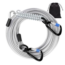 Snagle Paw Dog Tie Out Cable 30FT-1000LBS Break Strength,Heavy Duty Dog Leads...