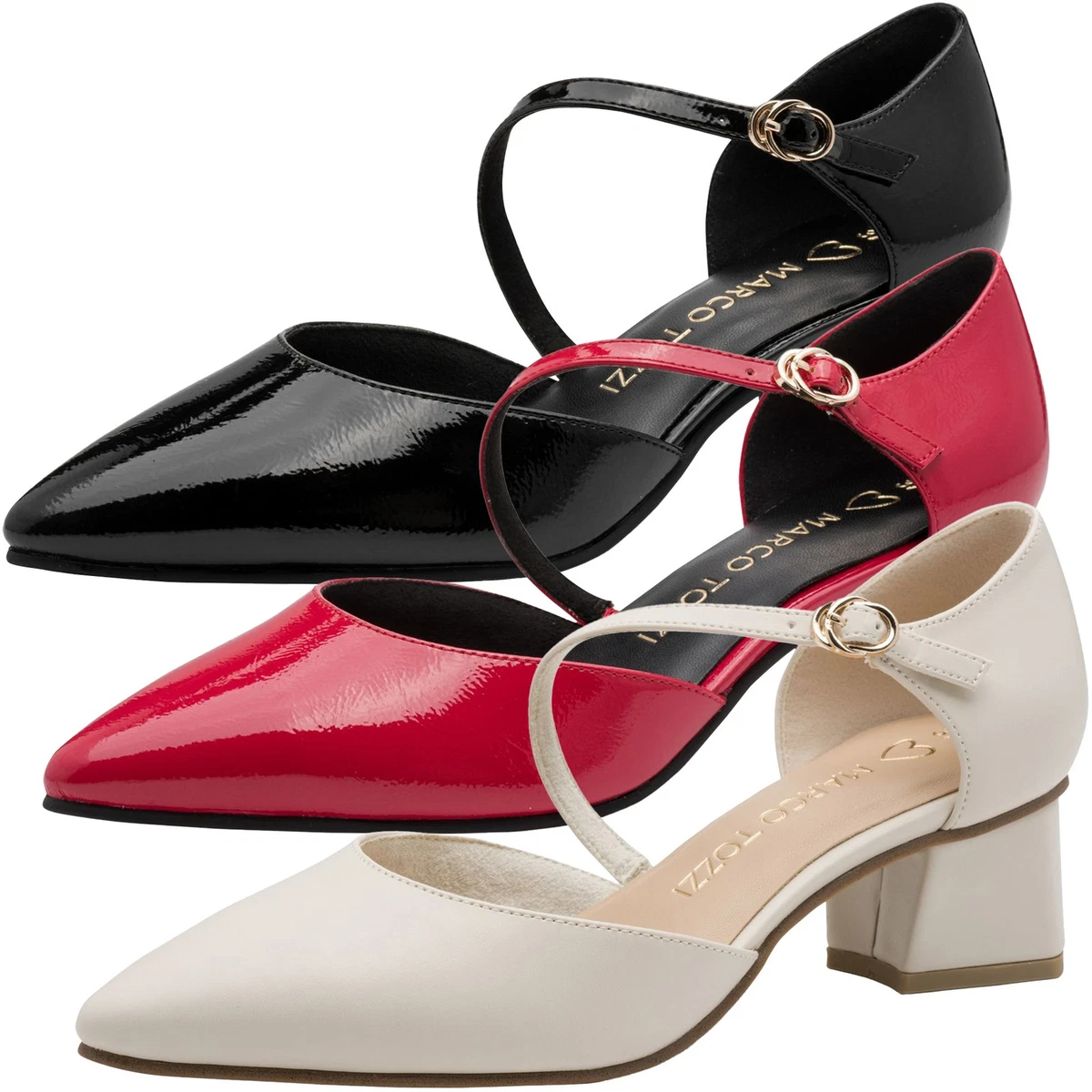 MARCO TOZZI Femme 2-22420-42 Escarpins Élégants - Talon Bloc Confortable