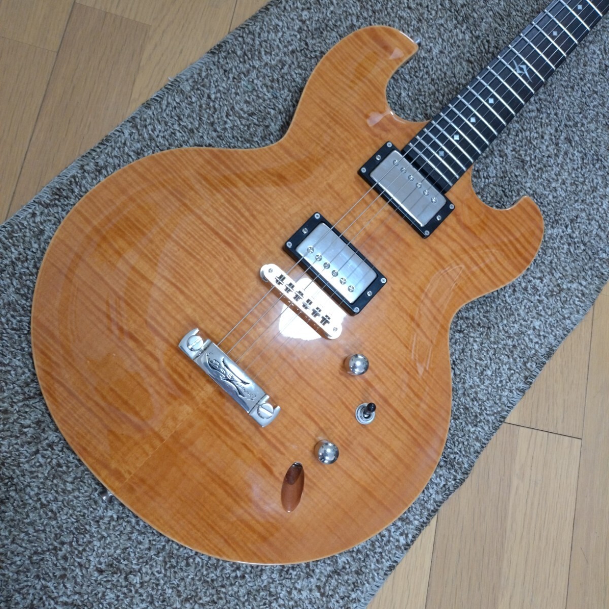 Electric Guitar DBZ Flame Top Imperial Chamber Natural | eBay