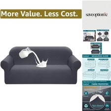Water Repellent Sofa Cover High Stretch Couch Slipcover Super Soft Fabric Cou...