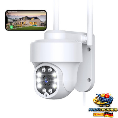 WLAN Überwachungskamera Außen 360 PTZ FHD 1080P
