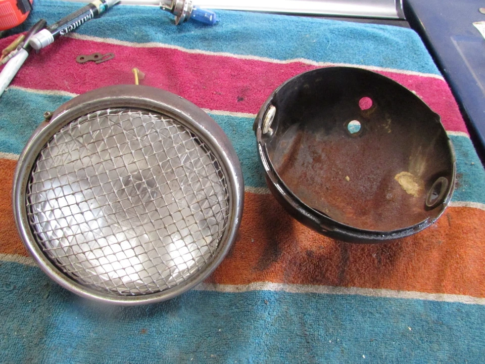 Conjunto de faróis Yamaha RT1 360 1970 - Imagem 2 de 4