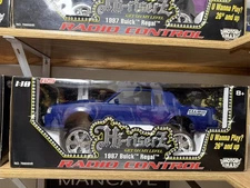 MOTOR Max HI-RISERZ 1:10 RC CAR 87 BUICK REGAL IN BOX RARE VINTAGE BLUE