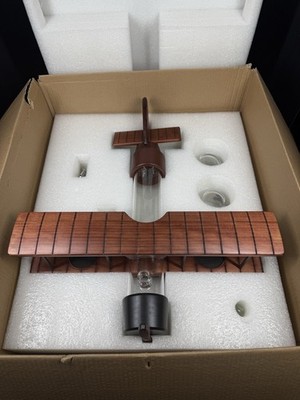 Whiskey Decanter Airplane Set with 2 World Whiskey Glasses - New In Box