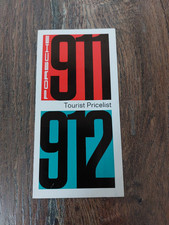 Original Tourist Pricelist Preisliste Porsche 911 Porsche 912 von 1965 Oldtimer