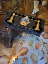 Signature Hardware 476969 Greyfield Pivoting Toilet Paper Holder - Brushed Gold