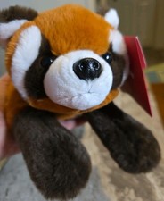 FAO Schwarz 15  Adopt A Wild Pal Red Panda Plush w/ Tag  Adoption Certificate