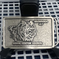 Simon Kenton Council Brown Sea Jlt Boy Scouts Organization Council Belt Buckle