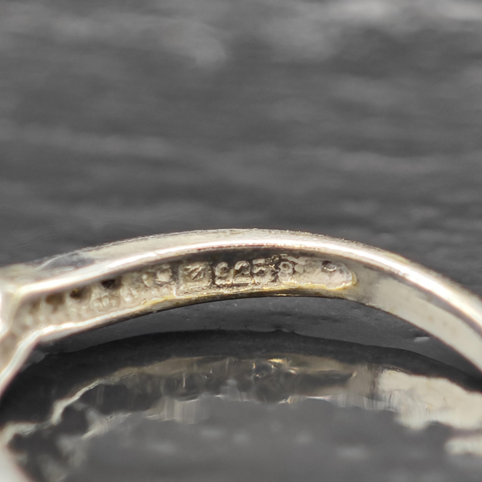 Stackable Yellow Diamond Ring Sterling Silver Siz… - image 8