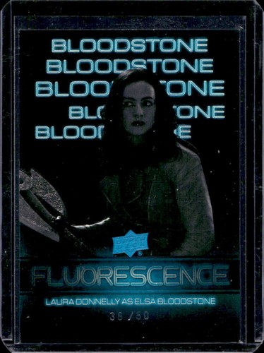 2024 UD Marvel Studios Laura Donnelly as Elsa Bloodstone Flourescence Blue #/50