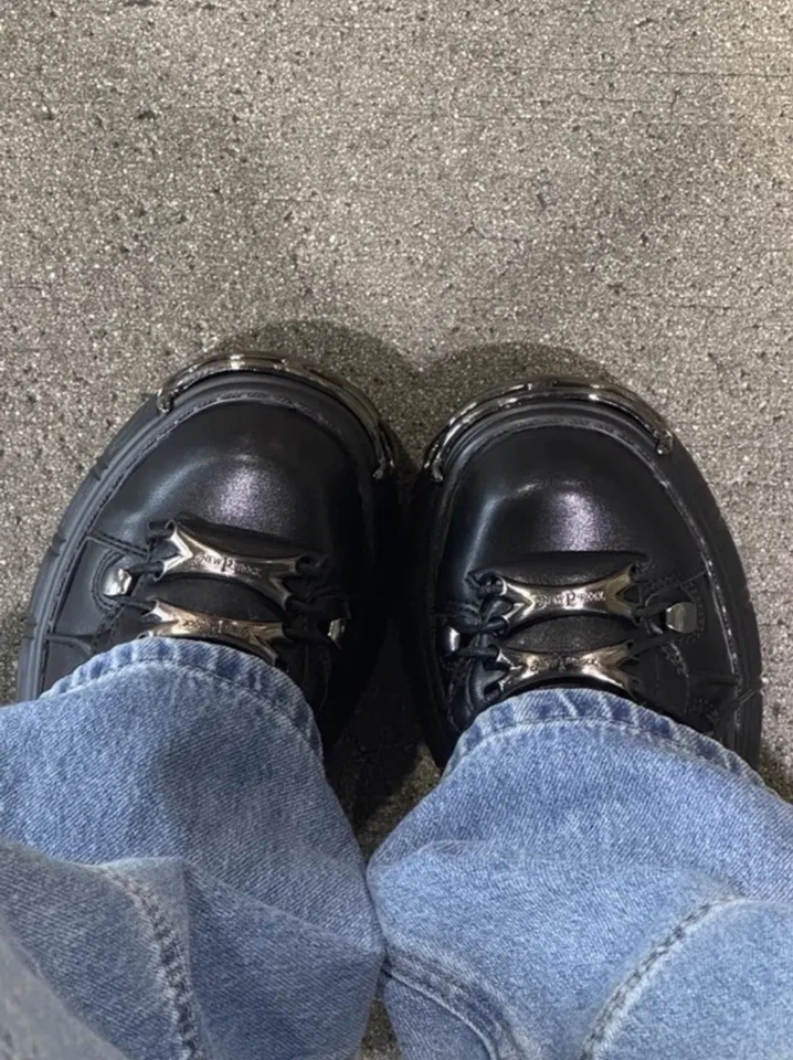 New Rock Boot Black Size 9 Mens Brand New Ships Asap - Image 3 of 4