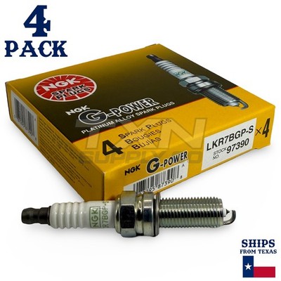 4 Pack NGK G-Power 97390 Spark Plugs LKR7BGP-S