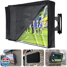 HOMEYA Outdoor TV Cover 30-32 Inch with Clear Front Flap, 600D Waterproof