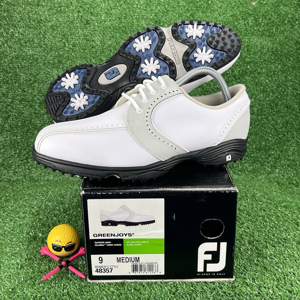 2014 FootJoy Ladies GreenJoys Golf Shoes 48357 Closeout 9  display picture 2