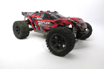 Traxxas Rustler 4x4 Roller Chassis With Servo 1/10 Rc Truck *No Electronics*