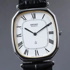 [MINT] SEIKO Chariot 7820-5480 Roman Tank Men's 28mm Quartz Vintage Watch JAPAN