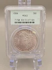 1884 Morgan Silver Dollar $1 - PCGS MS 63