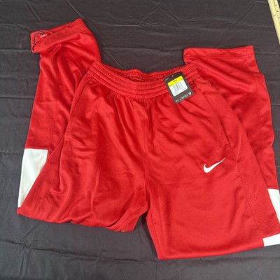 Nike Track Pants Fit Mens Small Red Ankle Cord Tighten NWT STYLE 802334