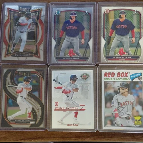 Panini Topps Bowman Roman Anthony Rookie Card Lot Boston Red Sox MLB 6 Cards