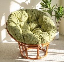 HIGOGOGO Papasan Chair Cushion with Corduroy Cover (Without Chair), 48 x 48 Inch