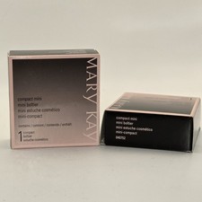 2X Mary Kay MINI Compact Mini 1 040752 with Mirror Unfilled NIB
