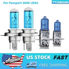 For Honda Passport 2000-2002 Halogen Headlight Bulbs Kit Hi/Low Beam Fog Light