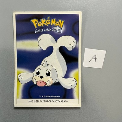 2000 Dunkin Boomer Pokemon Karten Sticker - # 86 Seel / Jurob