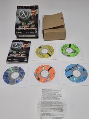 Half-Life PLATINUM COLLECTION GOTY WON PC/Windows 2002 CIB 5 Disc w/ Manual NM