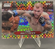 2025 TOPPS UFC STADIUM CLUB - Jake Matthews PARALLEL CHROME Checkerboard C-178