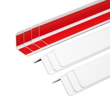 3/4"x3/4"x48" Wall Corner Protector Guards with Self Adhesive, 10-Pack White...