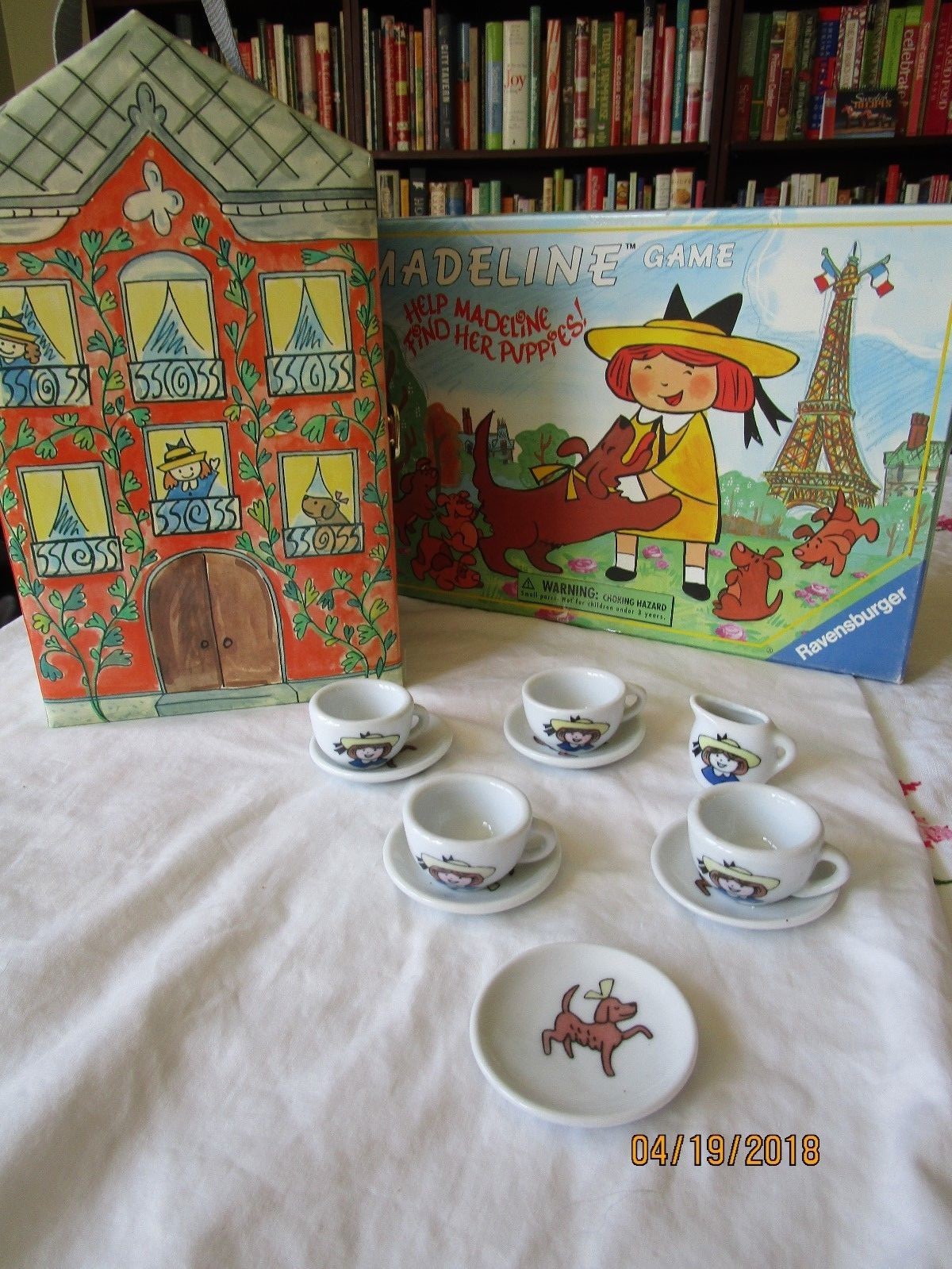 Madeline Doll, dollhouse ,doll with lots of clothes game ,partial teaset Madeline Doll, dollhouse ,doll with lots of clothes game ,partial teaset