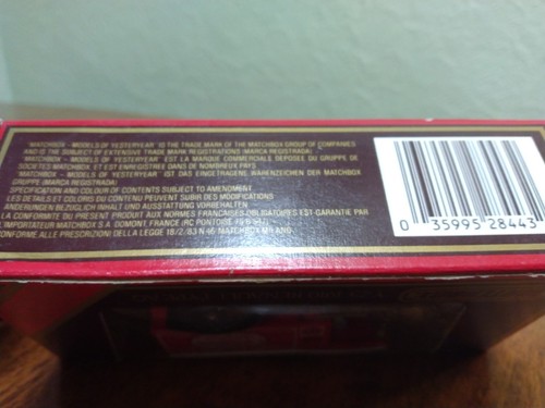 Matchbox Models of Yesteryear Renault 1910 Red Tunnock's Truck - Picture 5 of 5