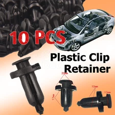 10XCar 10 mm Dia Hole Plastic Rivets Fastener Auto Fender Bumper Push Pin Clips