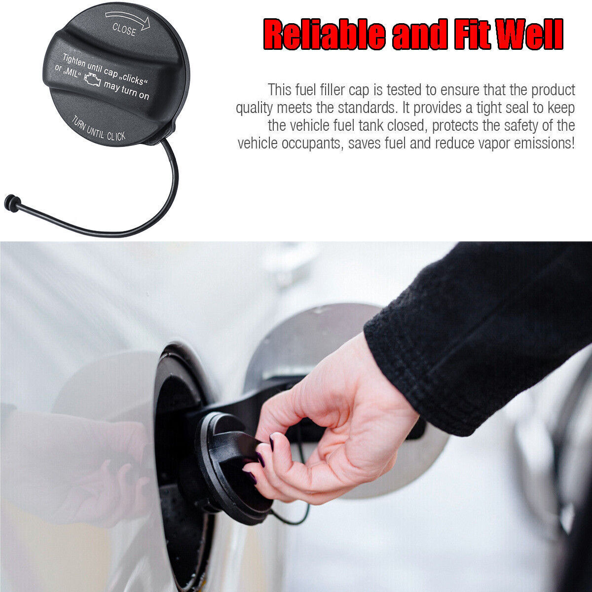 Fuel Tank Gas Cap Assembly 16117222391 For Bmw E Series F Series E39 - Foto 12