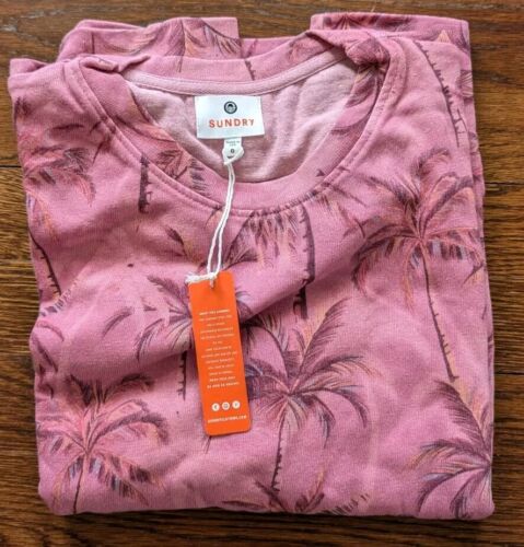 NEW Sundry Palm Print Sweatshirt - Size 0 - MSRP $128 Anthropologie - Picture 2 of 6