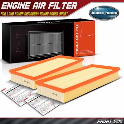 2x Engine Air Filter for Land Rover Discovery Range Rover Sport Defender 110 LR4