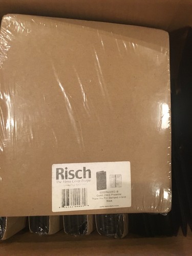 Risch 5000B BLACK THANK YOU Black Padded Guest Check Presente Lot Of 47 - Picture 6 of 6