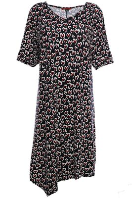 X Two Red Kleid Tunika Zipfelkleid Halag Damen Plusgröße Viskose Größe 52 54