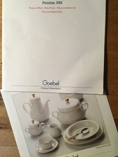Goebel -  Preisliste ab Werk 1984 für Geschirr Porzellan Tisch u. Tafelgeschirr