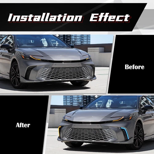 Daytime Running Lamps DRL Fog Light / Turn For 2024-2025 Toyota Camry SE XSE - Picture 6 of 10