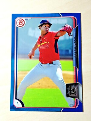 Alex Reyes Rookie Card 2015 BOWMAN DRAFT ALEX REYES ROOKIE CARD BP23 BLUE /150 MINT RC SHARP ...