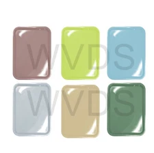 6x Dental Tray Autoclavable Plastic Instrument Flat Trays Size B All colors