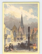 Postcard The market place in Michelstadt Germany